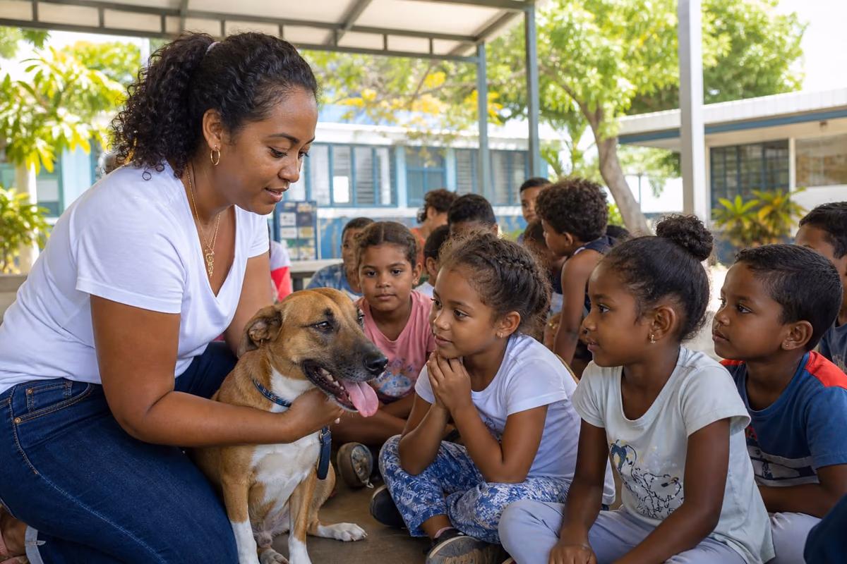 Sensibilisation animalière — actions pédagogiques auprès du public